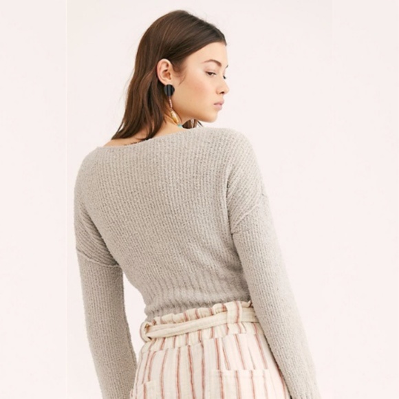 NWT FREE PEOPLE Sensual Wrap Sweater - Picture 3 of 6